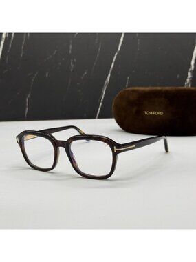 NEW TOM FORD TF6060 052 HAVANA MEN SQUARE EYEGLASSES TOM FORD FT6060 052 EYEWEAR